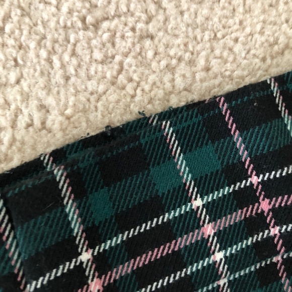 Ann Taylor Green Pink Plaid High Waist Ankle Pants 0 Petite - Picture 7 of 15